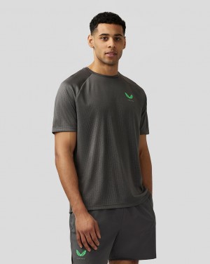 Castore Adapt Short Sleeve Printed T Shirt Gunmetal | SQJFK-6078
